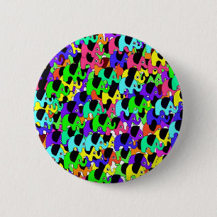 Botón de elefantes arcoiris