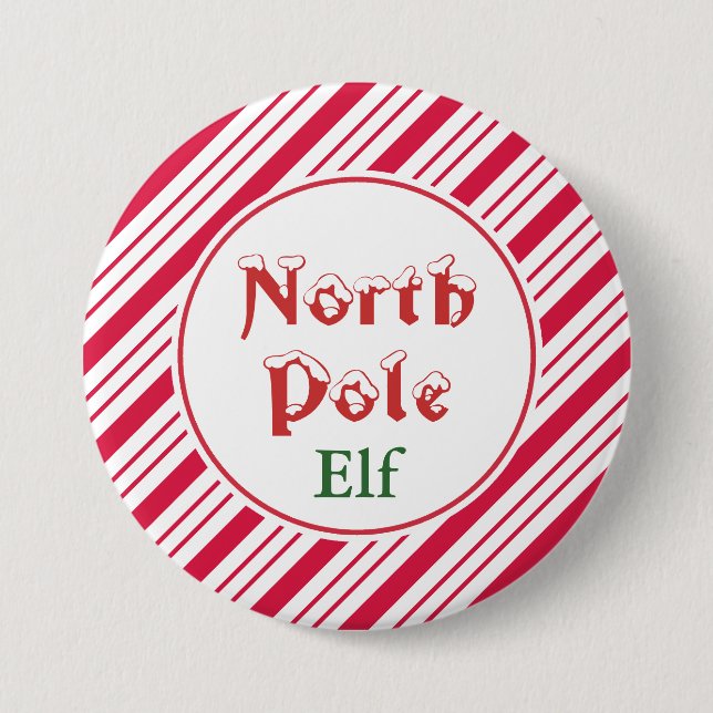 Botón de Elfo del Polo Norte (Anverso)