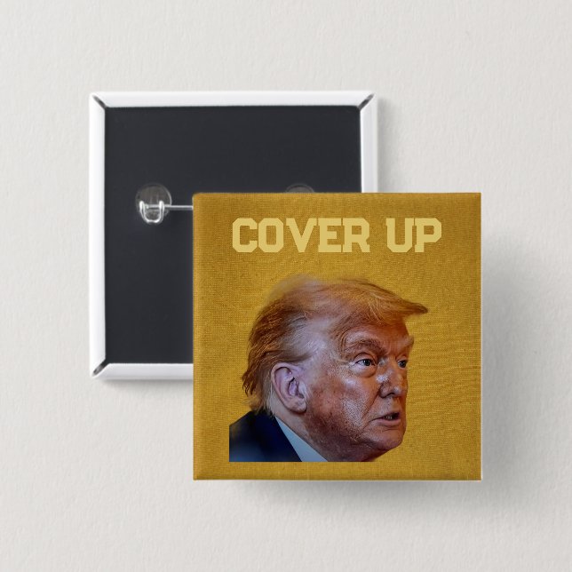 Botón de encubrimiento de Trump (Anverso y reverso)