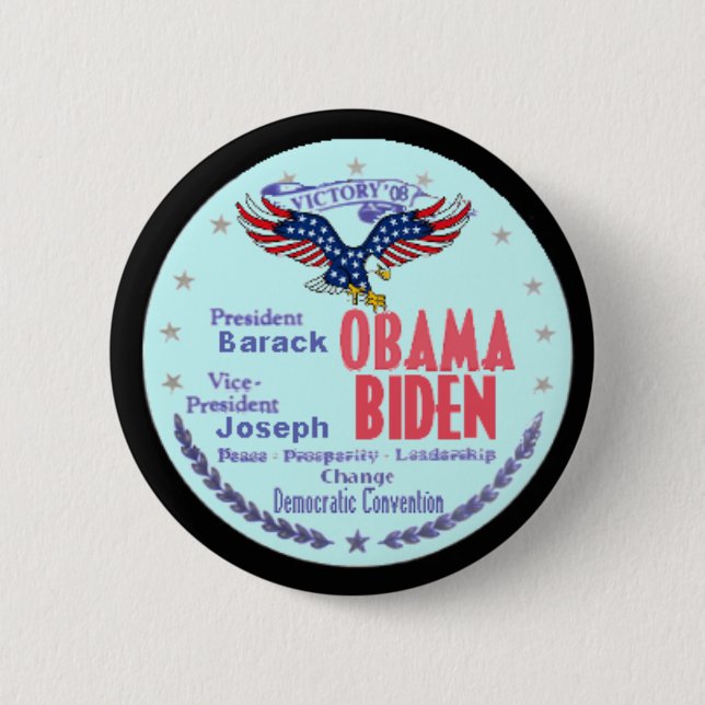 botón de entrada de Obama en Biden (Anverso)