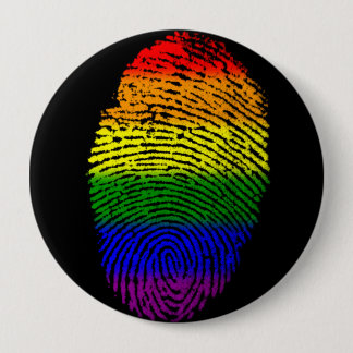 Botón de entrada de Orgullo de arcoiris con huella