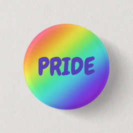 Botón de entrada del Orgullo Arcoiris brillante