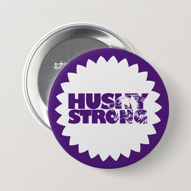 Botón de entrada Husky Strong (Anverso y reverso)