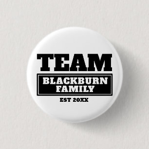 Botón de equipo o familia personalizada de negro