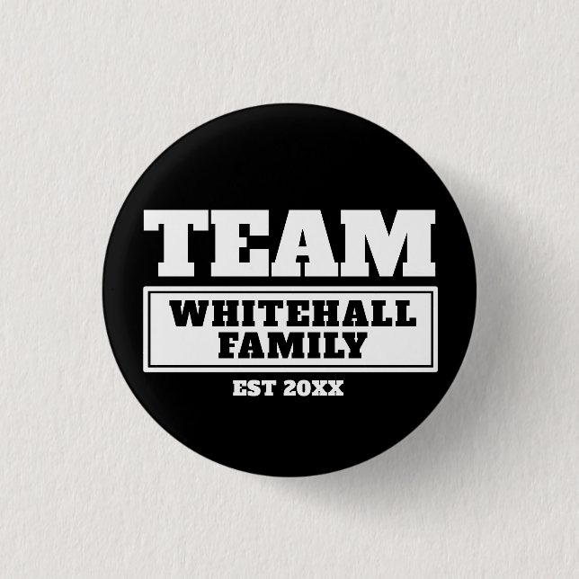 Botón de equipo o familia personalizada de Team Wh (Anverso)