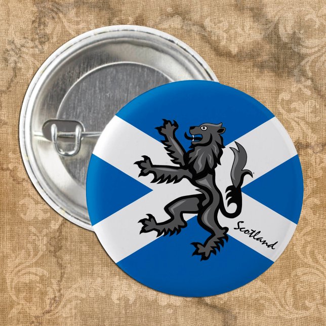 Botón de Escocia, Bandera escocesa patriótica, Ram (Subido por el creador)