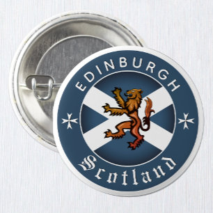 Botón de Escocia, Rampant, Edimburgo, Bandera esco