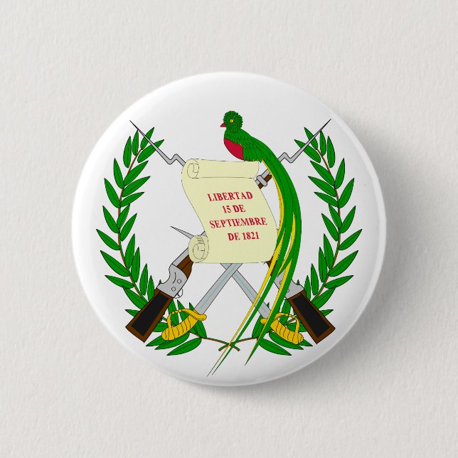 Botón de escudo de armas de Guatemala (Anverso)