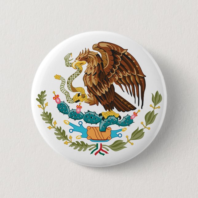 Botón de escudo de armas de México (Anverso)