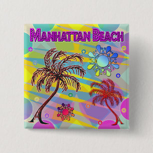 botón de esperanza y felicidad en la playa de Manh