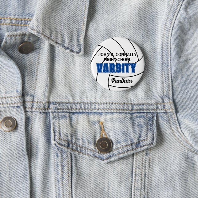 Botón de espíritu personalizado de voleibol univer (In situ)