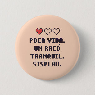 Botón de esquina de baja salud catalán autista