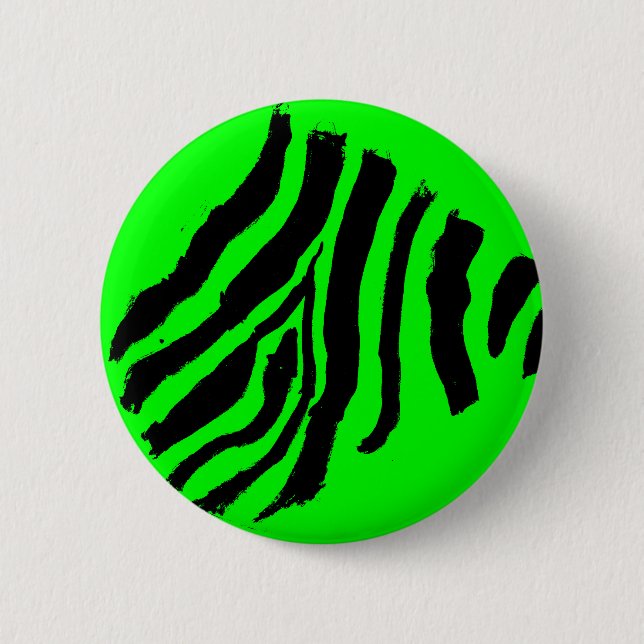Botón de estampado de cebra (Verde) (Anverso)
