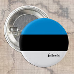 Botón de Estonia, bandera patriótica estonia<br><div class="desc">Botones: Estonia y Bandera estonia - ama a mi país,  viajes,  vacaciones,  patriotas nacionales / hinchas deportivos</div>