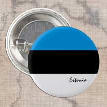 Botón de Estonia, bandera patriótica estonia