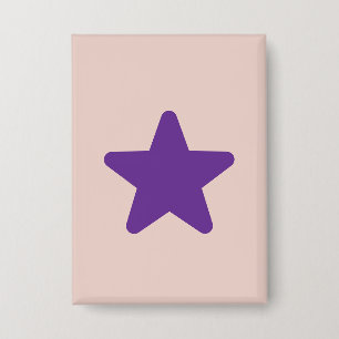 Botón de estrella rosa y morado Kawaii