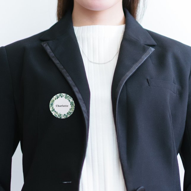 Botón de etiqueta de nombre de eucalipto (Subido por el creador)