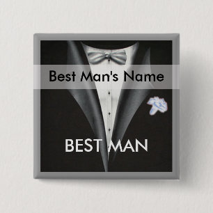 Botón de etiqueta de nombre de hombre mejor