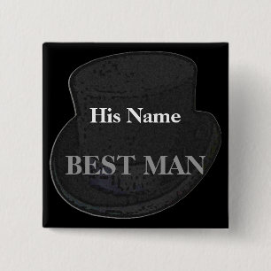 Botón de etiqueta de nombre de hombre mejor