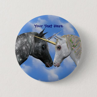 botón de fantasía de Unicornios de Beso