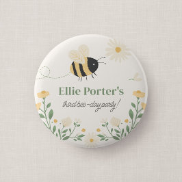Botón de Favor para Invitados de Fiesta de Cumplea