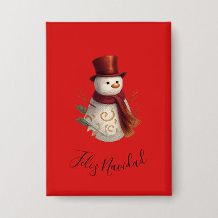 Botón de Feliz Navidad - Merry Christmas