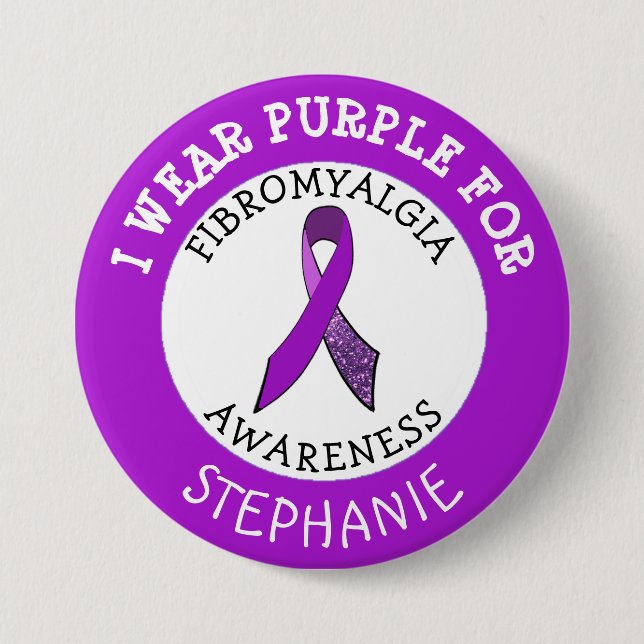 botón de fibromialgia personalizada (Anverso)