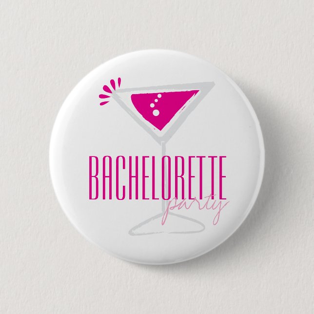 botón de fiesta de Bachelorette de cristal de Mart (Anverso)