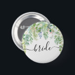 Botón de fiesta de novias de verde suave - Novia<br><div class="desc">Este encantador pin de novia es perfecto para su soltera o su ducha de novia.</div>