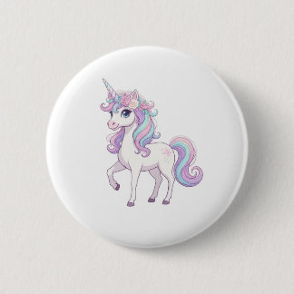 Botón de fiesta de unicornios