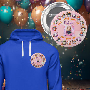 botón de Fiesta del fantasma del café para niños C