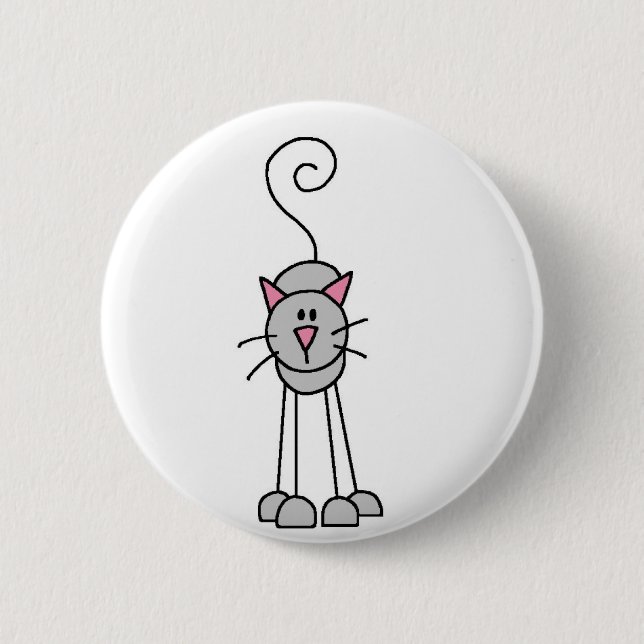 Botón de Figuras de Gatos (Anverso)