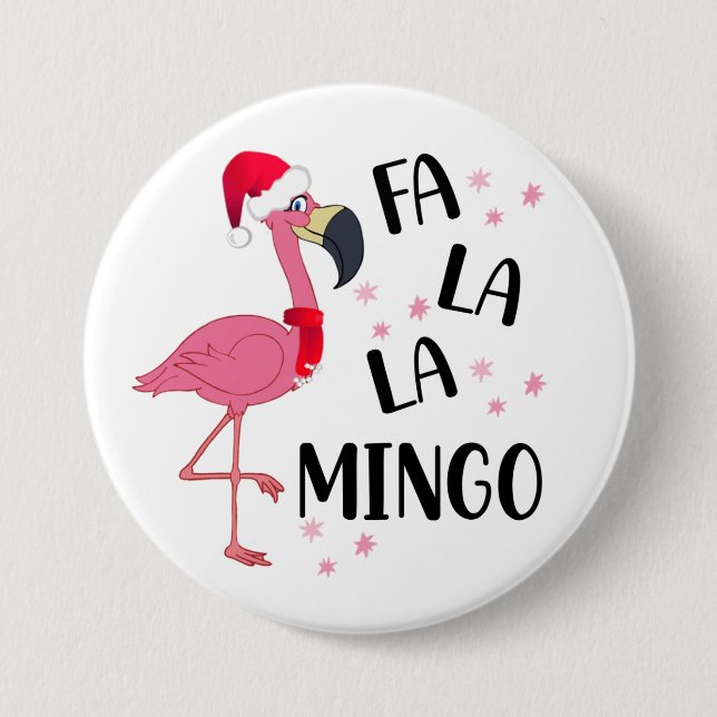 Botón de Flamenco de Navidad (Anverso)