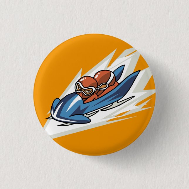 Botón de flaquear Bobsled para deportes de inviern (Anverso)