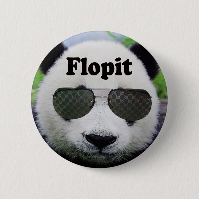 Botón de Flopit (panda) (Anverso)