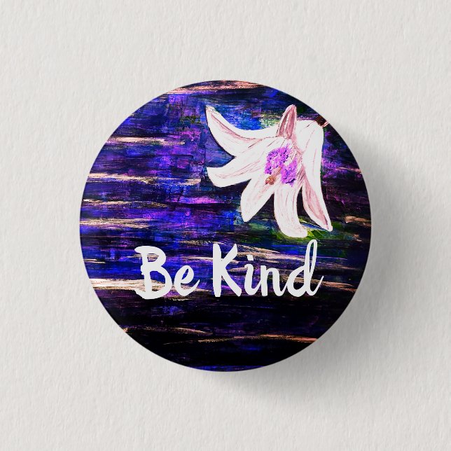 Botón de flor abstracto de Be Kind Beauty (Anverso)