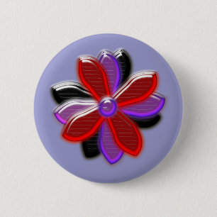 Botón de flor de margarita brillante