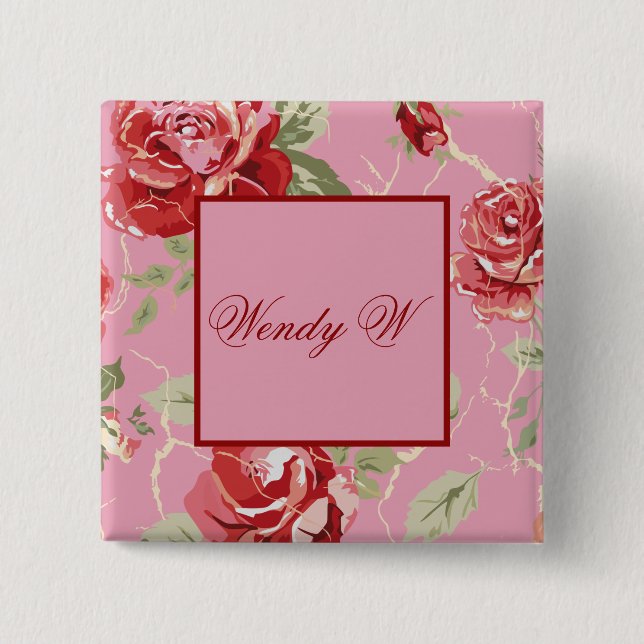 botón de flor rosa roja de cerezo (Anverso)