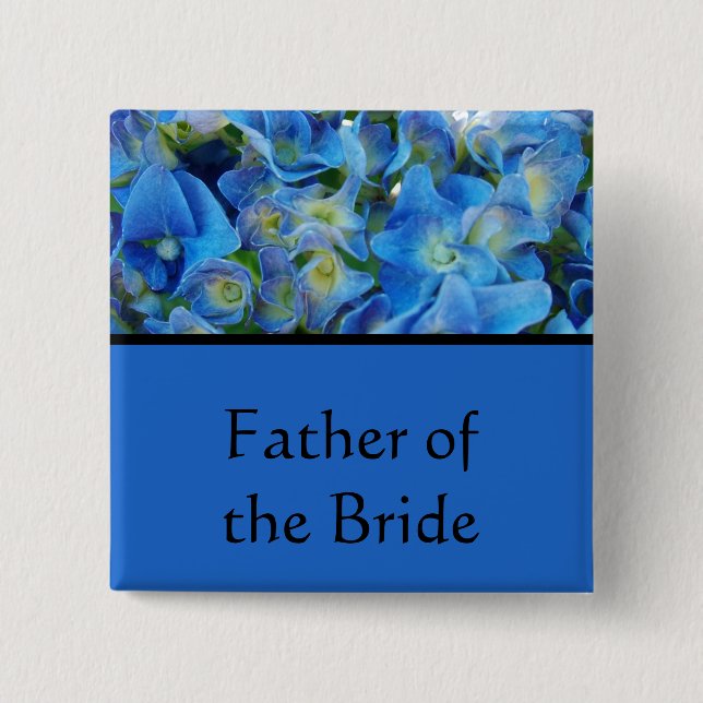 botón de flores de hidrangea azul (Anverso)