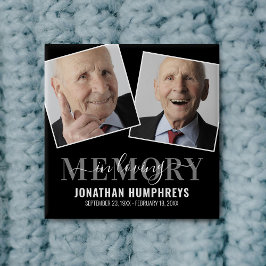 Botón de foto conmemorativo del funeral