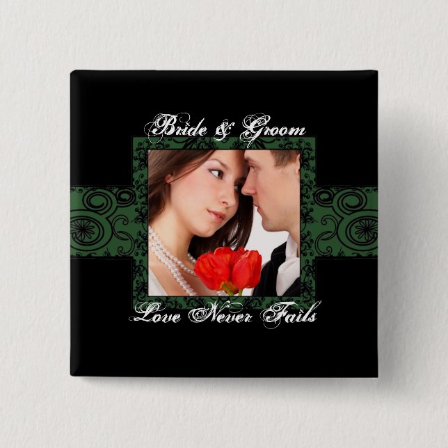 botón de foto de Amor Nunca Falla (Anverso)