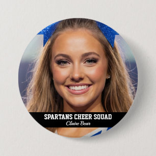 Botón de foto de animadora personalizada Pin de es