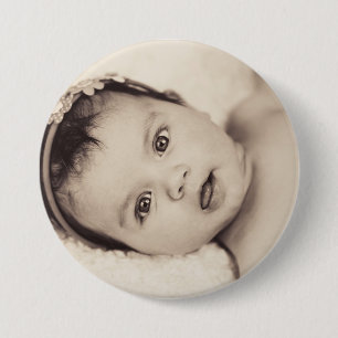 Botón de foto de bebé personalizado