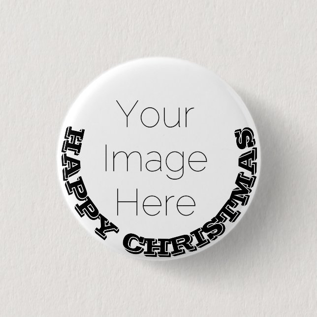 botón de foto del Personalizado de Navidades felic (Anverso)
