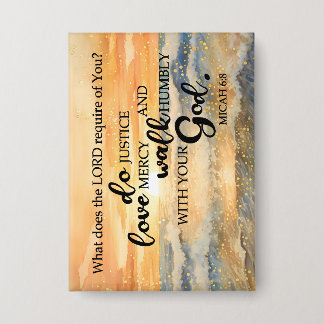 Botón de foto Magnet-Micah 6:8