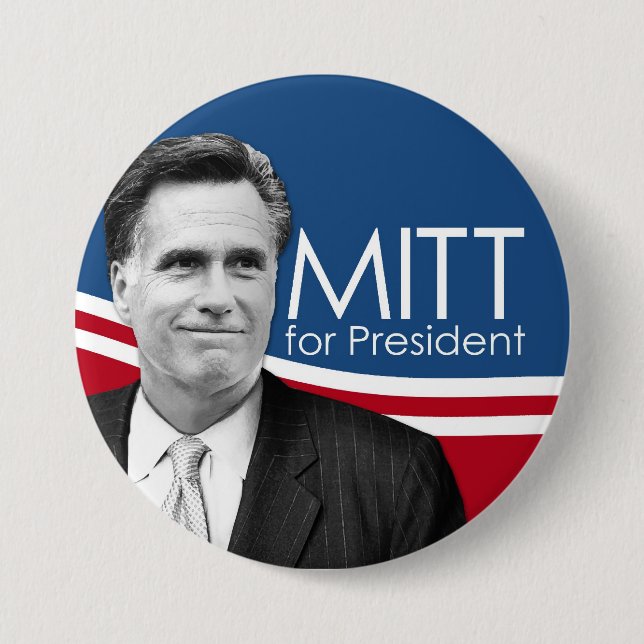 Botón de foto - Mitt for President (Anverso)