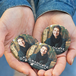 botón de foto moderna de graduación