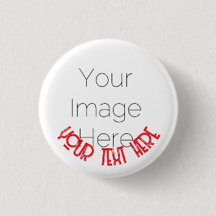 Botón de foto personalizada con pin – Insignia de
