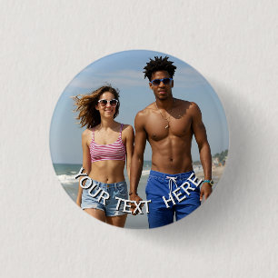 Botón de foto personalizada con texto personalizad