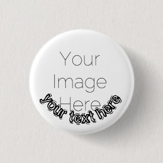 Botón de foto personalizada Pin – Insignia de text